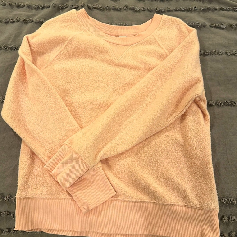 Old navy “inside out” pink sweatshirt